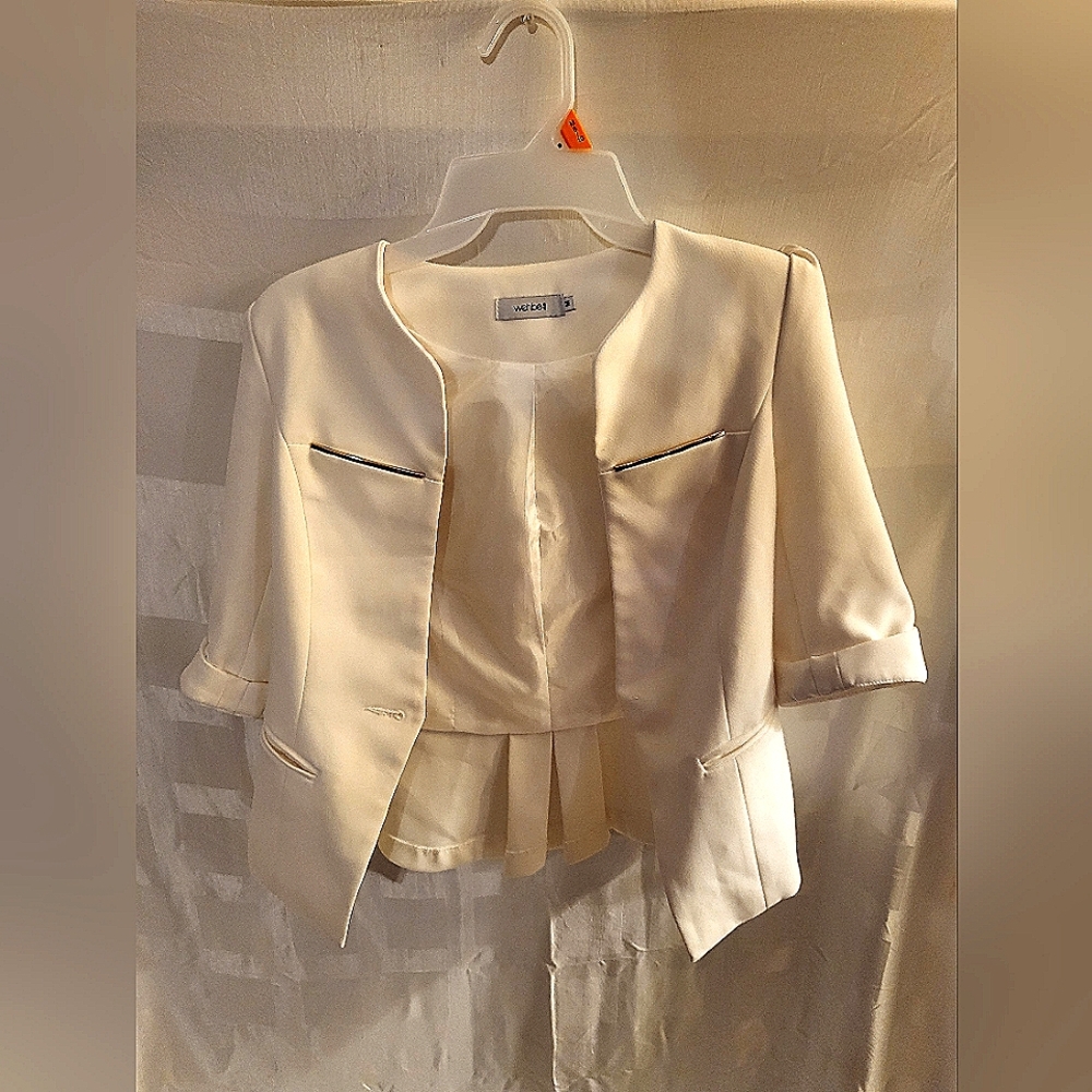 WEHBE Peplum Cuffed Sleeve Jacket - Women's M